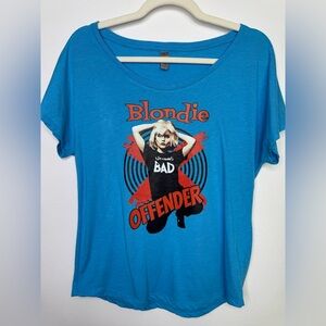 Blondie Offender Blue Graphic Tee T-shirt size M
